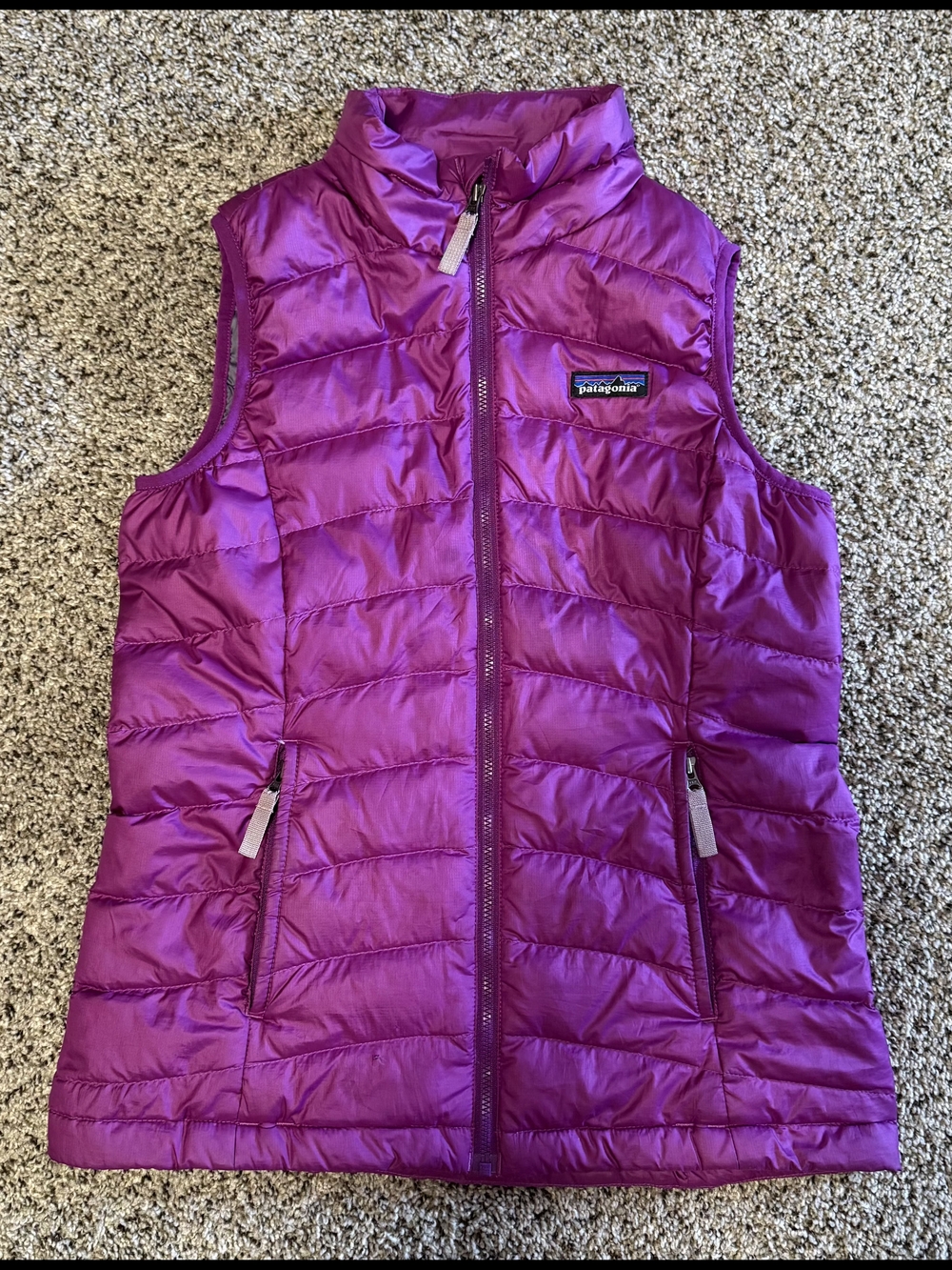 Patagonia Kids Purple Quilted Insulated Vest